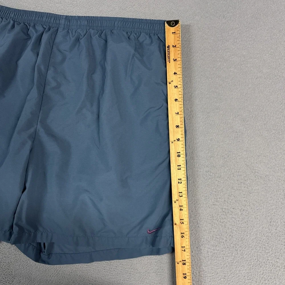 Nike Swim Trunks Mens XL Blue Lightweight Pull On Stretch Drawstring Dri Fit VTG